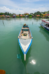 traditional boat in bintan island