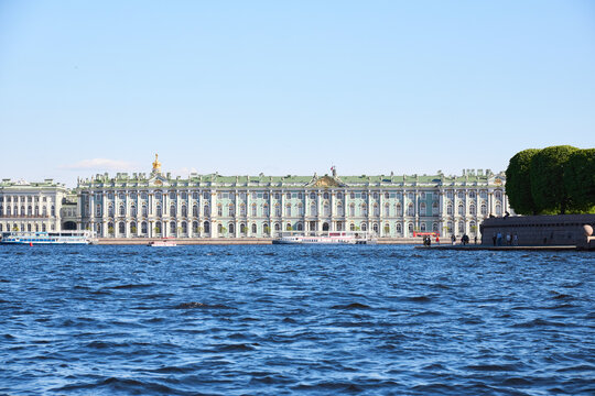 View of the winter palace from the water