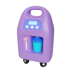 Oxygen Concentrator 3D Illustration Icon