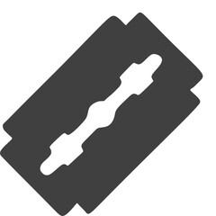 Razor blade vector. Armpit and beard hair