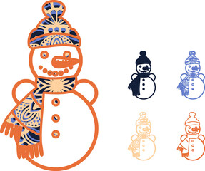 Mandala design. This design consists of several layers. You can change the color and size of the design. Cut each layer and glue together.