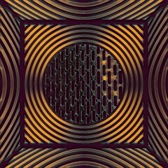 creative squaring the circle pattern and design