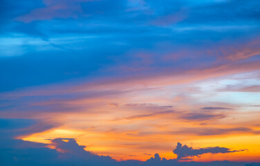 Sky background with the cloud,Nature abstract.