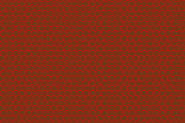 Hexagon Seamless Pattern. Geometric Graphic Design Background. Simple Fabric Ornament. Vector Illustration.