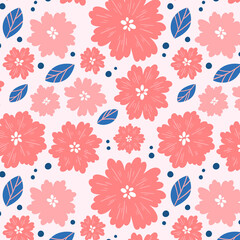 Fototapeta premium Romantic floral pattern.Perfect design for posters, cards, textile, web pages.