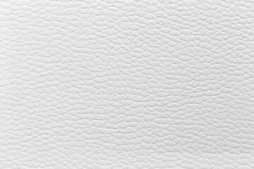 The white leather texture is used as a luxury classic background.
