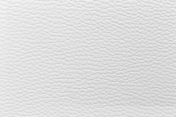 The white leather texture is used as a luxury classic background.