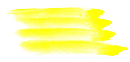Unordentliche Pinselstreifen in gelb als Hintergrund
