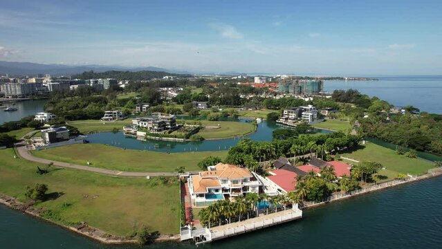 Kota Kinabalu, Sabah Malaysia &ndash; June 15, 2022: The Sutera Harbour, Resorts and Marina Bay