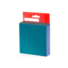 A small box. Close up. Isolated on a white background