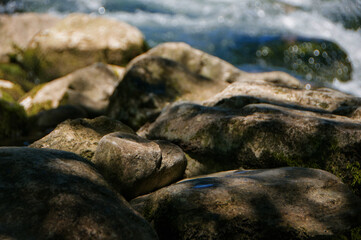 rocks in the water