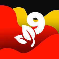 Number 9 Leaf Logo