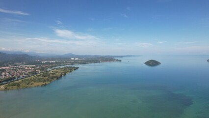 Kota Kinabalu, Sabah Malaysia – June 14, 2022: The Waterfront and Esplanade Area of Kota Kinabalu City Centre