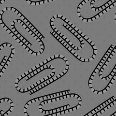 Seamless metallic clip pattern for kids and school and fabrics and packaging and hobbies