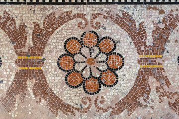 Fototapeta na wymiar Floor mosaics of the St Mark's Basilica in Venice