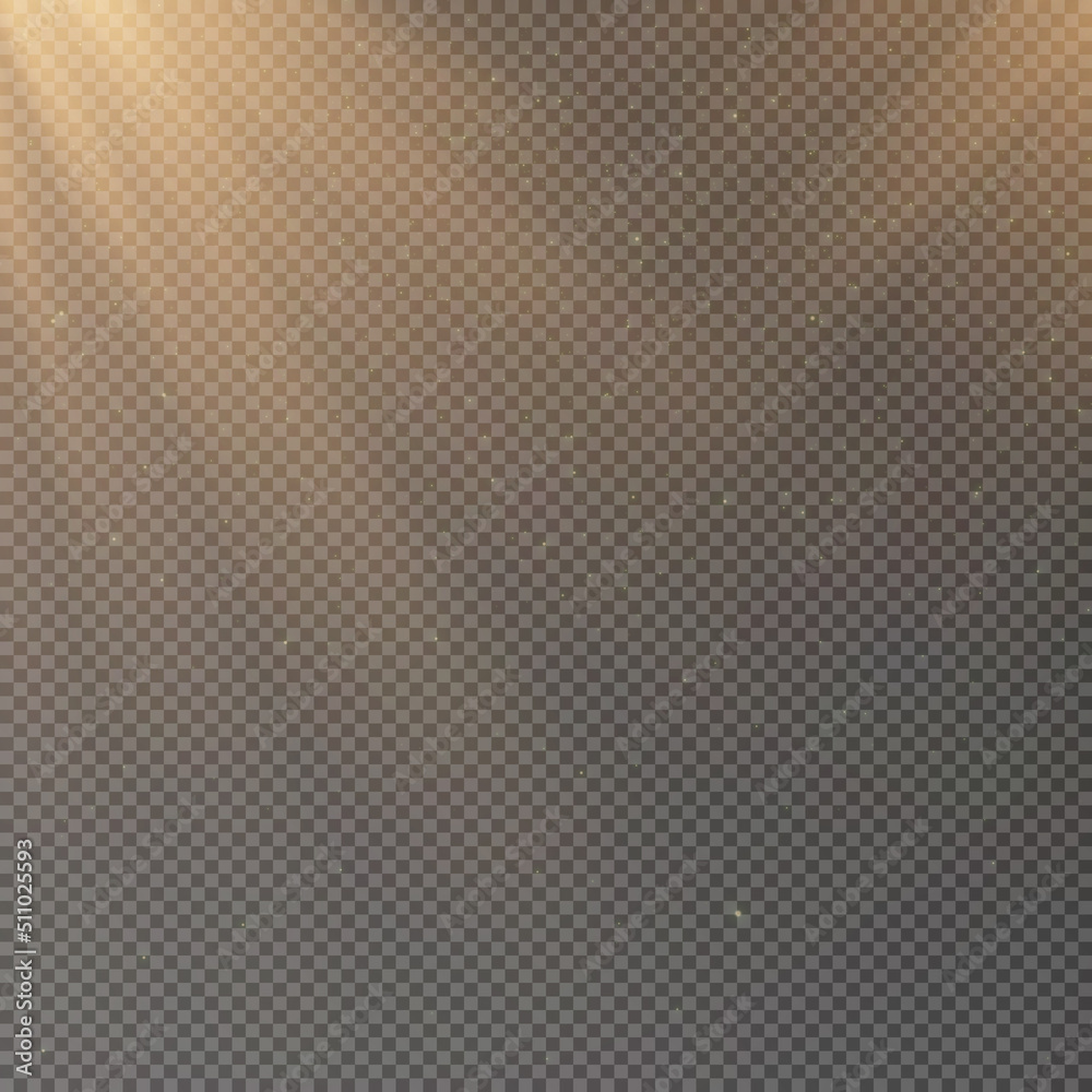 Poster lighting for the stage, transparent effects on a transparent background. bright lighting with spotli