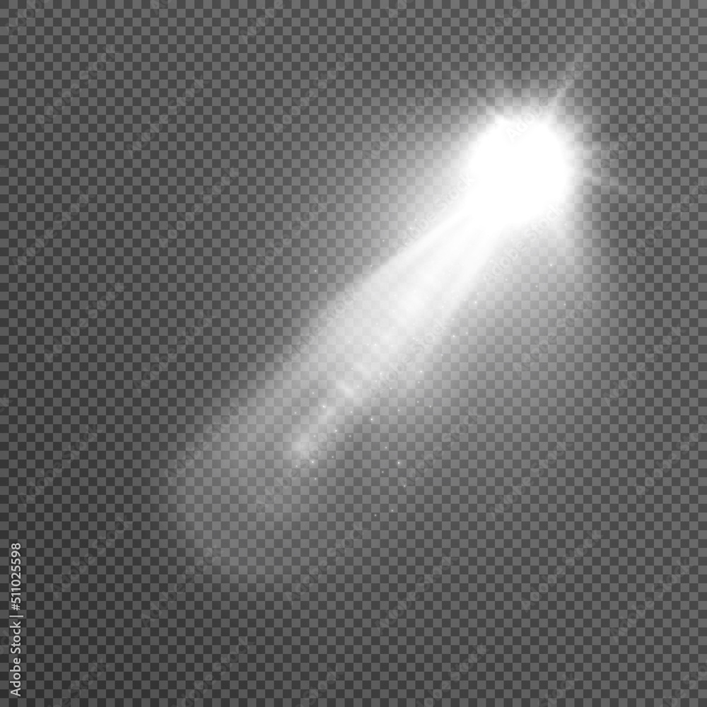 Poster lighting for the stage, transparent effects on a transparent background. bright lighting with spotli