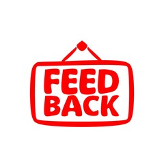Feedback icon hand drawn