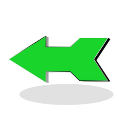 green arrow sign