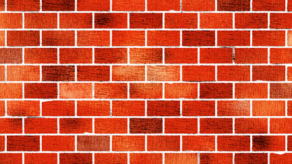 赤茶色のレンガ（ワイド）