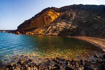 View of the Linosa volcano called Monte Nero