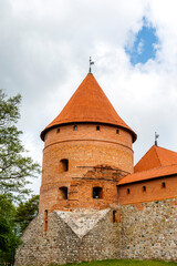 Exterior of Trakai castle, Trakai, Lithuania, Europe