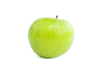 fresh green apple isolated on white background