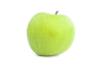 fresh green apple isolated on white background
