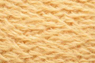 yellow fluffy fur fabric wool texture background