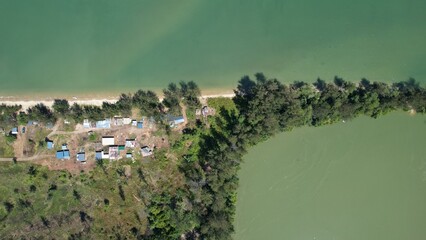 Kota Kinabalu, Sabah Malaysia – June 14, 2022: The Waterfront and Esplanade Area of Kota Kinabalu City Centre