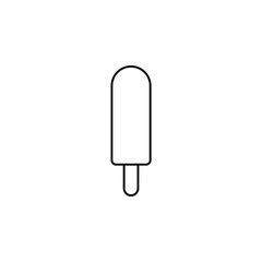 Ice Cream, Dessert, Sweet Thin Line Icon Vector Illustration Logo Template. Suitable For Many Purposes.