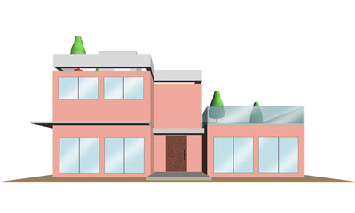 3Dイラストによる一戸建て住宅のイメージ