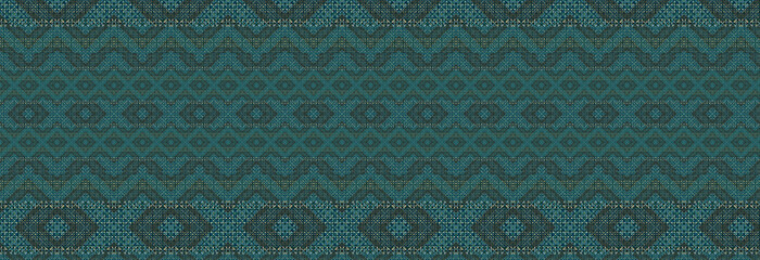 Green geometric pattern with texture. geometric header template. Lux and business vibes laconic design element for card, header, invitation, poster, social media, post publication.