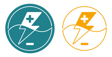 Electrolyte Drink flat icon for water or other drinks