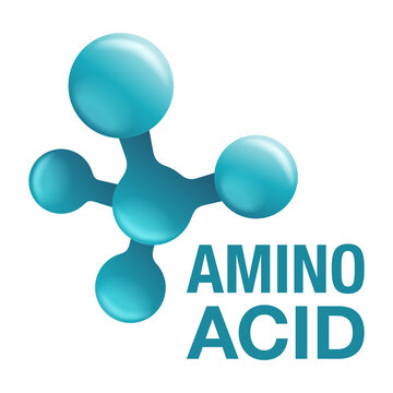 Amino acid 3D modern icon