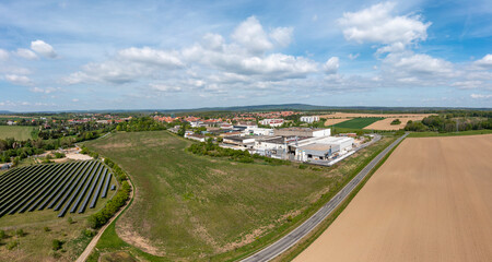 Blick über Harzgerode Industriepark