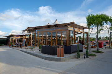 Fototapeta na wymiar ANMON - Desert Themed Glamping Resort, Lagoi, Bintan Island, Indonesia 