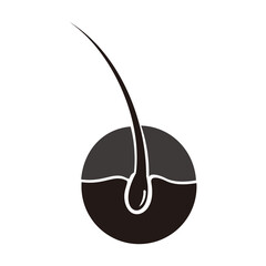 Pore hair icon vector symbol illustration