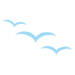Fototapeta na wymiar Flying birds icon vector illustration sign