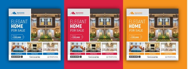 Real Estate Home Sale Social Media Post Template Square Banner
