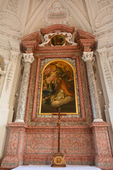 Innenansicht Schönenbergkirche am Schönenberg nahe Ellwangen (Jagst) in Baden-Württemberg