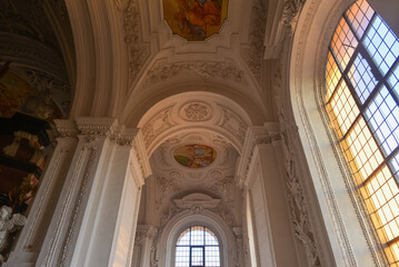 Innenansicht Schönenbergkirche am Schönenberg nahe Ellwangen (Jagst) in Baden-Württemberg