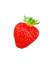 Sweet strawberry on white background