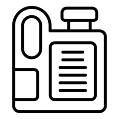 Antifreeze canister icon outline vector. Auto motor. Machine tool