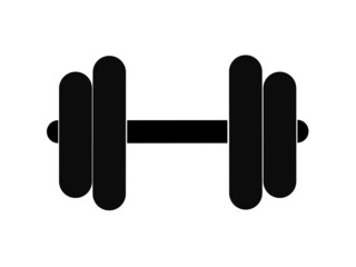 barbell icon with trendy design