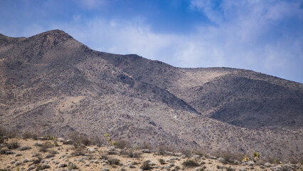 Desert Mountains under a cloudy sky