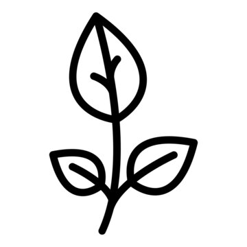 recommend clip art: Spice oregano icon outline vector. Leaf herb. Mint salad