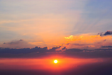 Fototapeta premium sunset over the sea