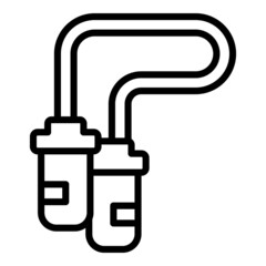 Active jump rope icon outline vector. Workout play. Fitness gym