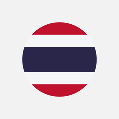 Obraz premium Country Thailand. Thailand flag. Vector illustration.